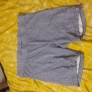 Gingham bike shorts